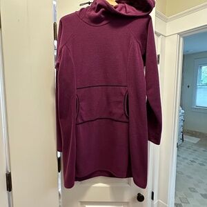Melanzana Microgrid Dress in Violet, Size womens XL, $198